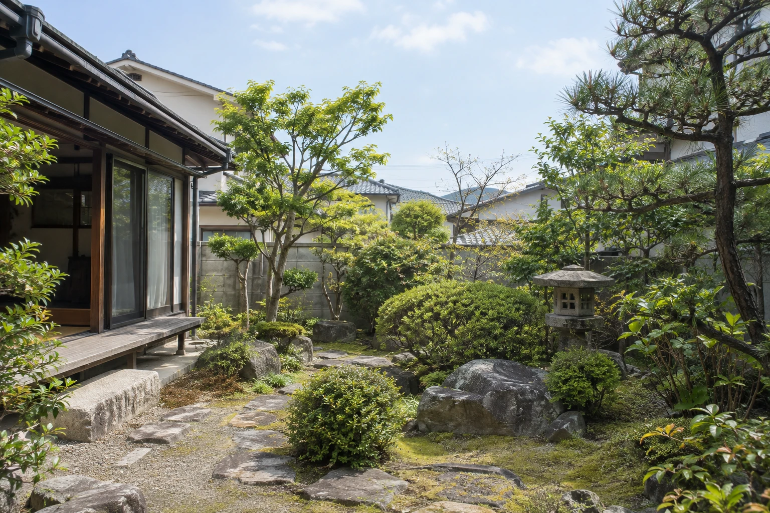 広島市で庭師に依頼するにはに関連する庭の風景