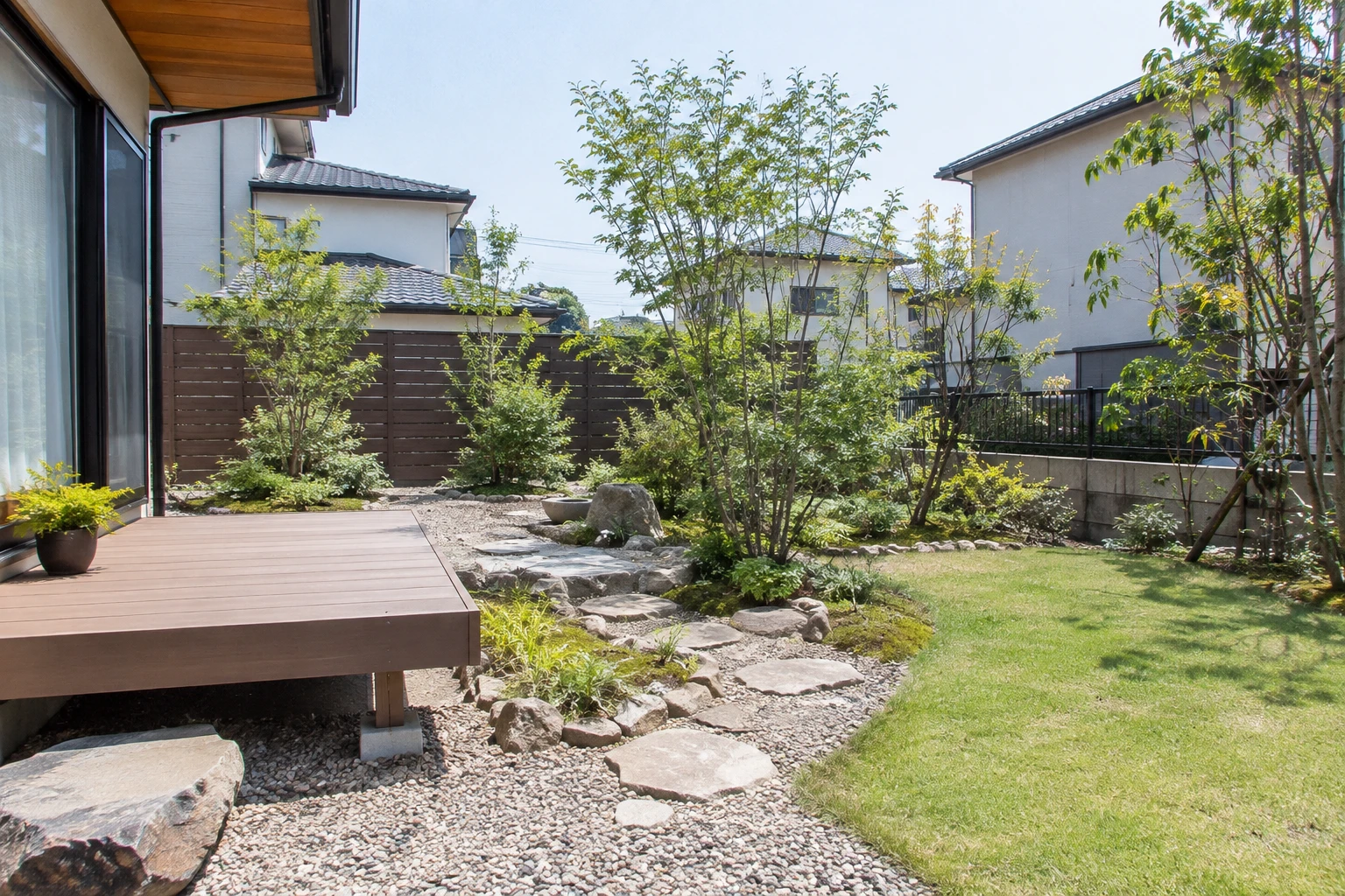 岡山市でメンテナンスフリーの庭を業者に相談するならに関連する庭の風景