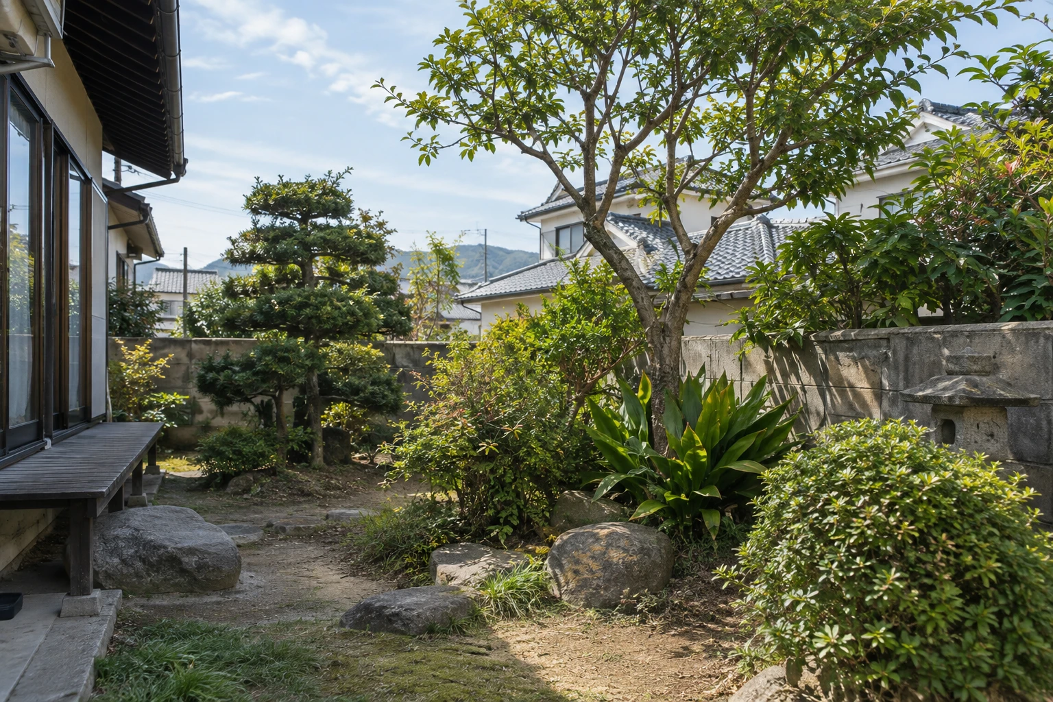 岡山市で庭リフォームの撤去費用を考えるに関連する庭の風景