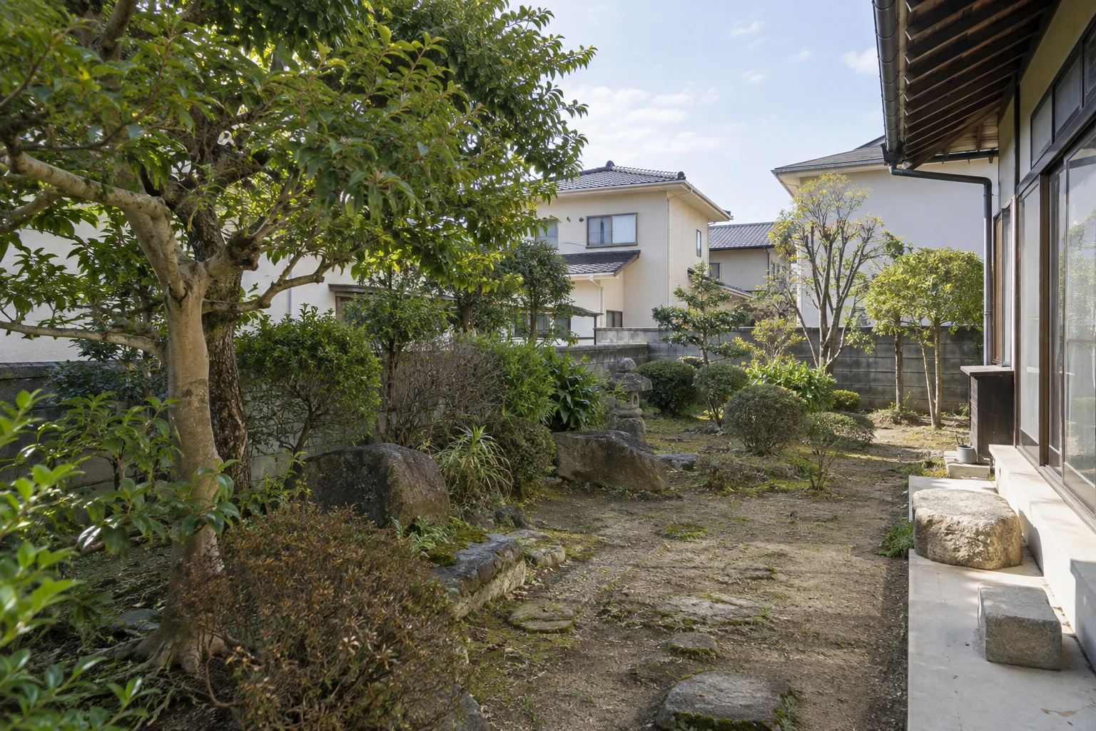 岡山市で庭を丸ごと撤去する費用はに関連する庭の風景