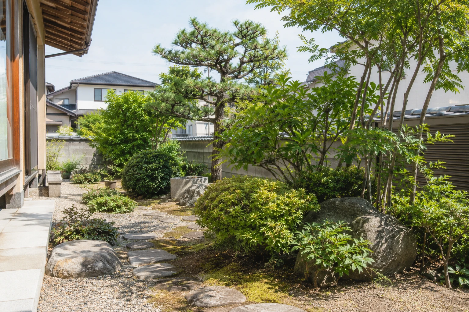 岡山市で庭じまいを一式頼む費用はに関連する庭の風景