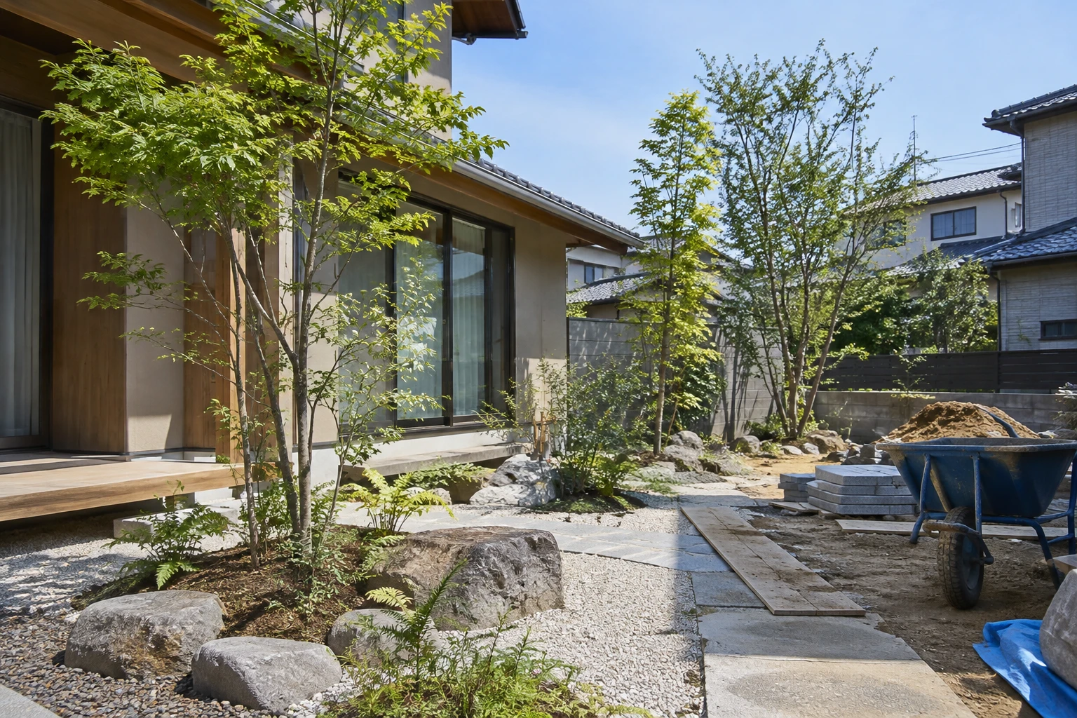 岡山市でリフォームに合わせてシンボルツリーを植えるにはに関連する庭の風景