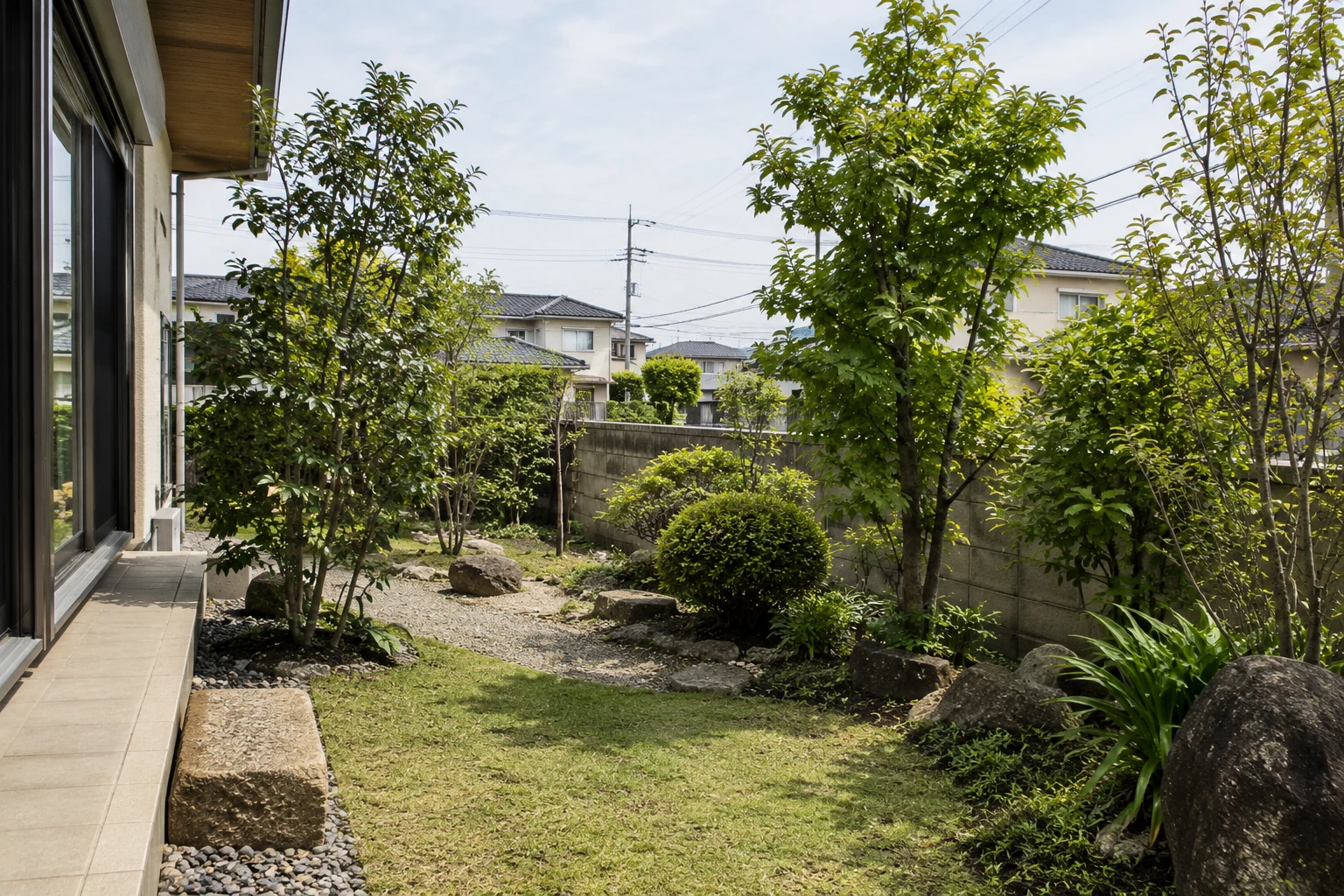 岡山市で入居前に庭をやり直すにはに関連する庭の風景