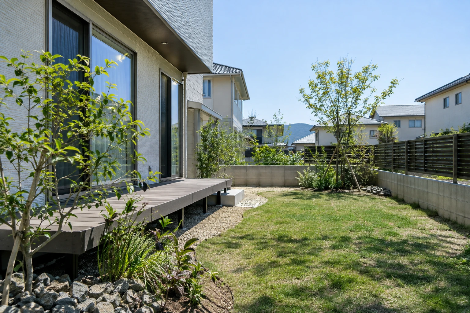 岡山市で建売の庭をやり直すにはに関連する庭の風景