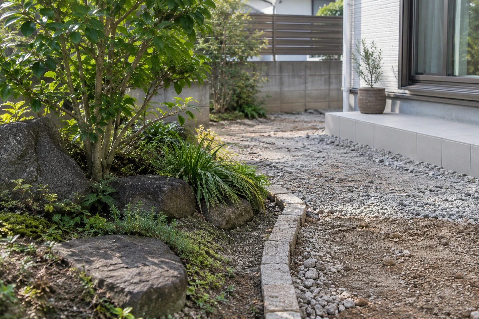 残す物と変える場所を分けると、庭の希望を伝えやすいに関連する庭の細部