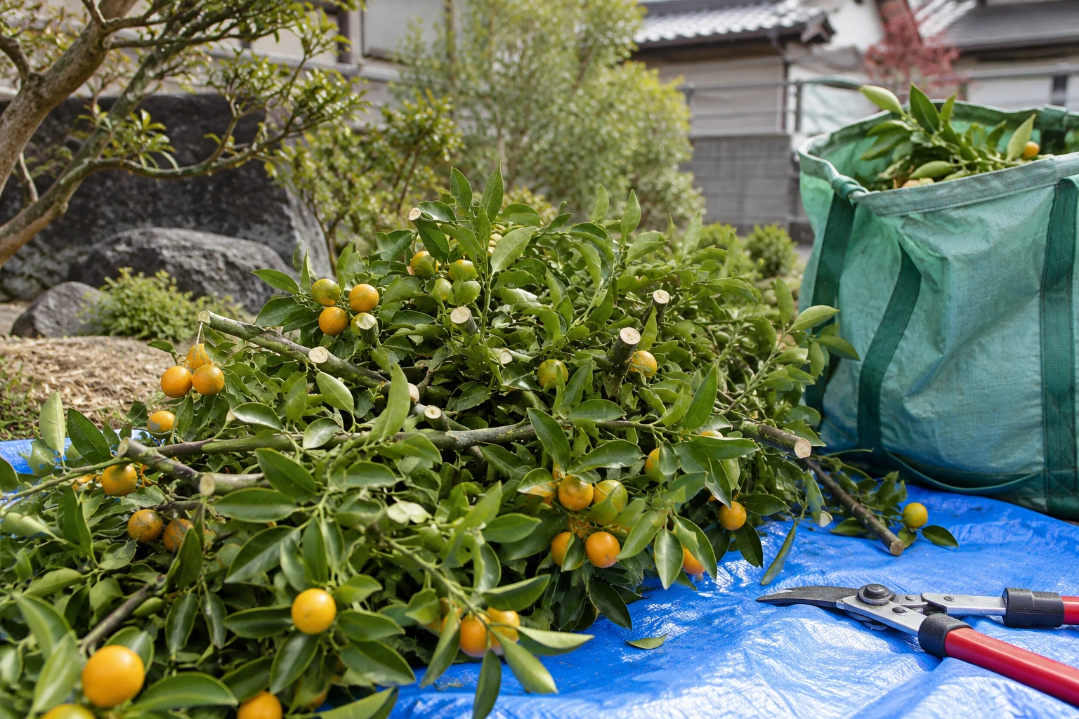 見積もりは剪定範囲と処分条件をそろえて比べるに関連する庭の細部