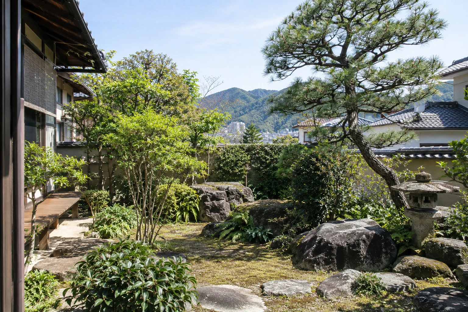 呉市で剪定のぼったくりを避けるにはに関連する庭の風景