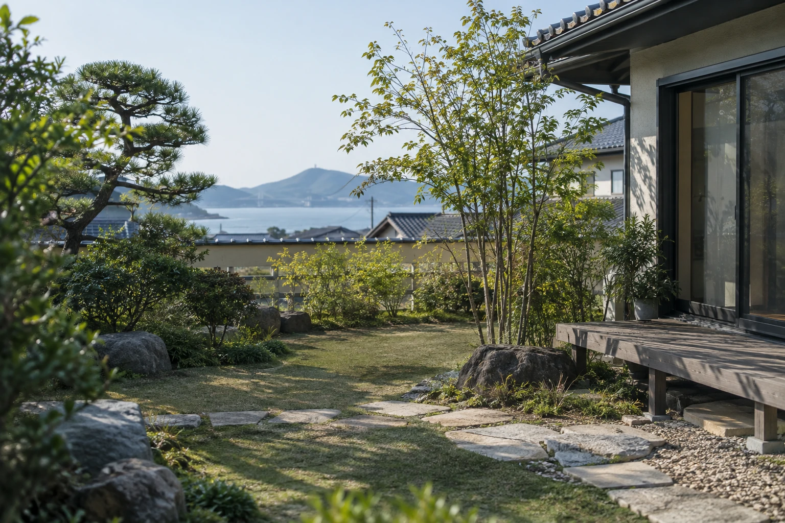 下関市で造園の見積もりを比較する方法に関連する庭の風景