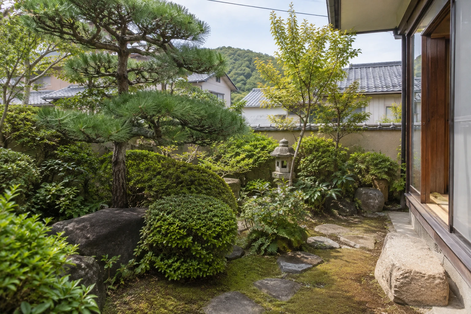 岡山市のオフィス植栽管理を定期的に頼むならに関連する庭の風景