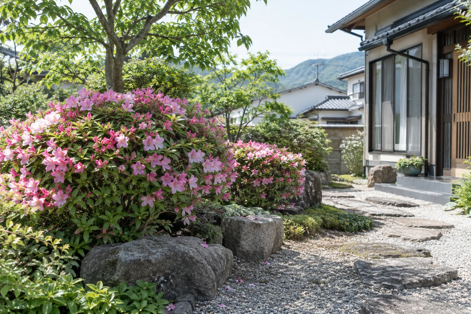 広島でツツジの剪定を業者に頼むにはに関連する庭の風景