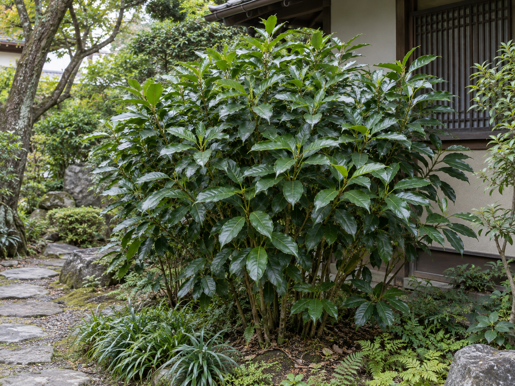 アオキの樹形