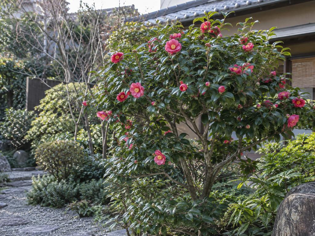 ツバキの植栽した姿