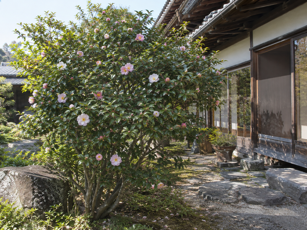 サザンカの樹形