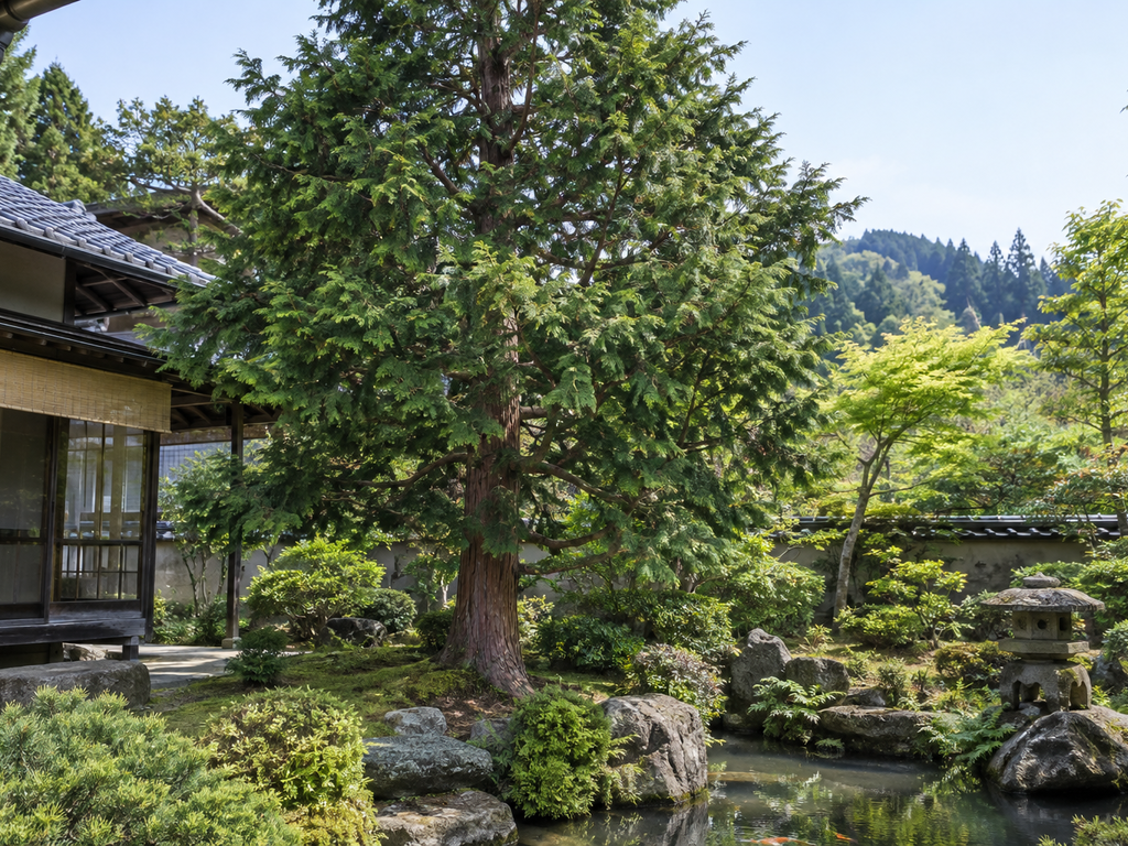 ヒノキの樹形