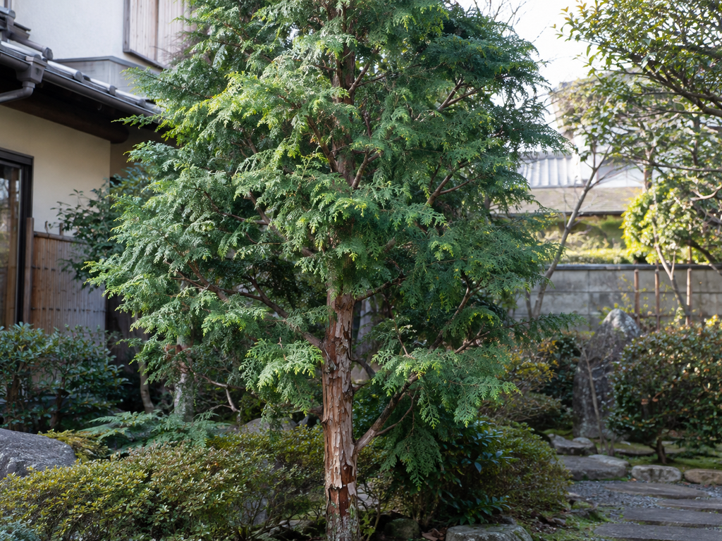 ヒノキの植栽した姿