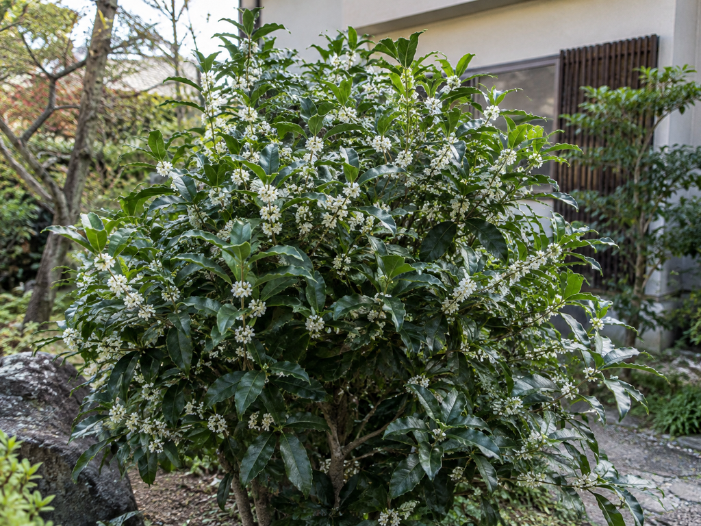 ヒイラギモクセイの植栽した姿