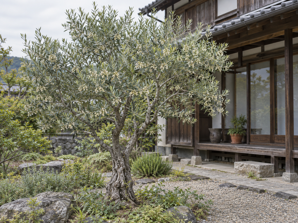 オリーブの植栽した姿の生成参考イメージ