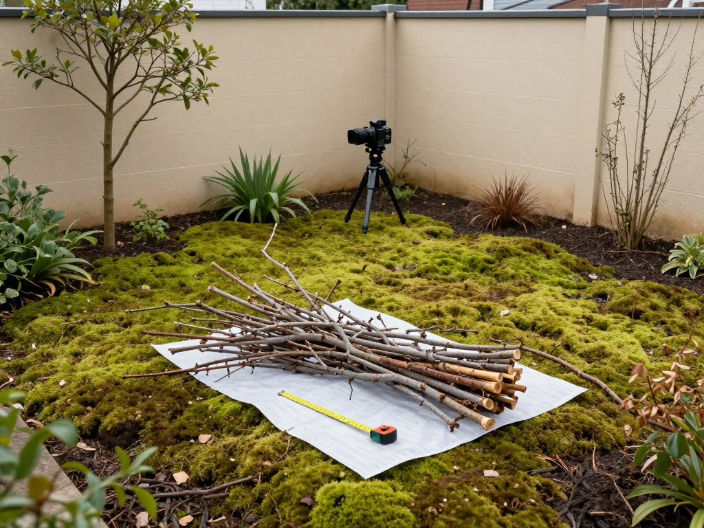 剪定枝の処分量を確認する参考イメージ