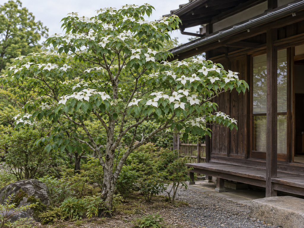 ヤマボウシの植栽した姿の生成参考イメージ