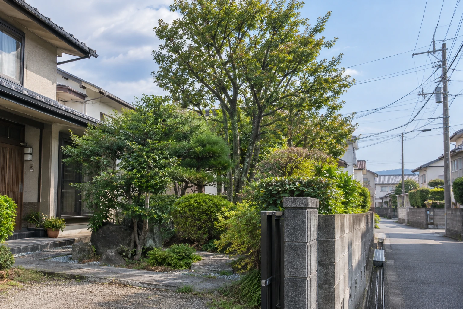 建物や電線との距離、搬出経路も費用に関わる