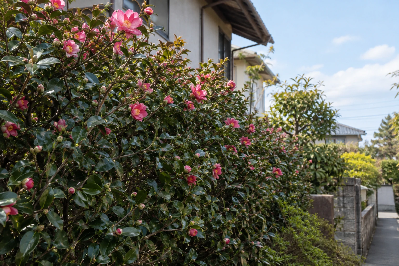 花が残っている木は開花状況から判断する